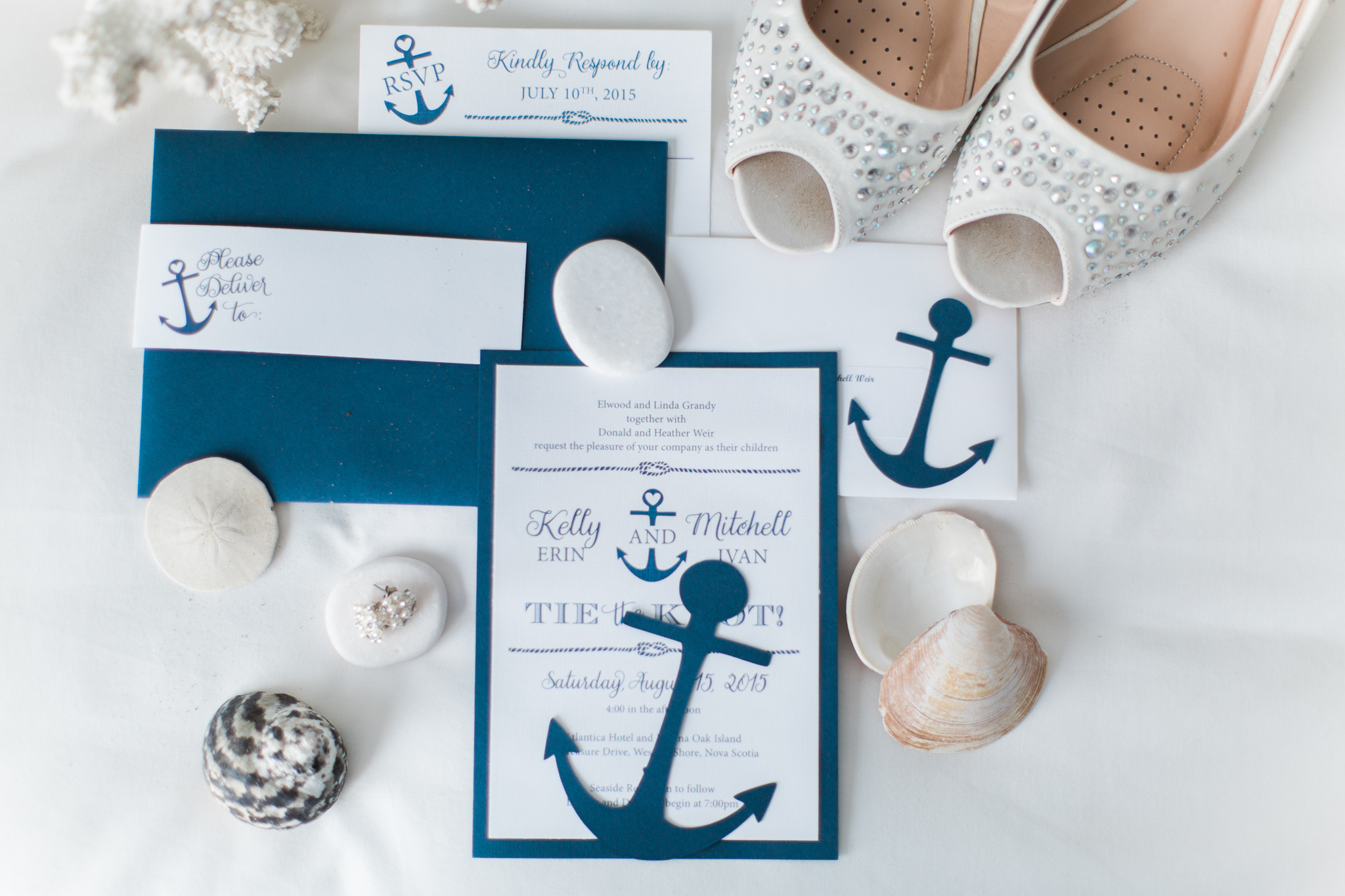 nautical wedding inspiration, nova scotia nautical wedding, navy wedding inspiration, nova scotia theme stationery