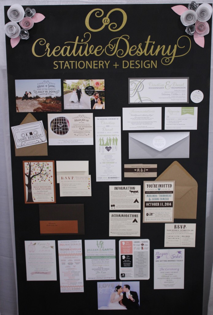 bridal show booth display, stationery booth, atlantic wedding show, halifax wedding show, nova scotia wedding invitations